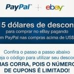 Novo cupom de desconto Paypal no Ebay!