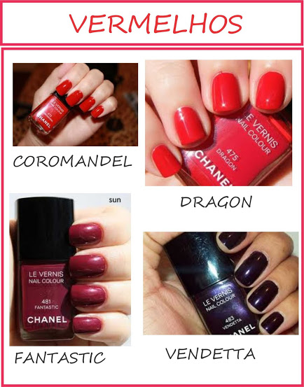 Esmalte Chanel Cores - vermelho