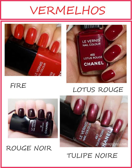 Esmalte Chanel Cores - vermelho