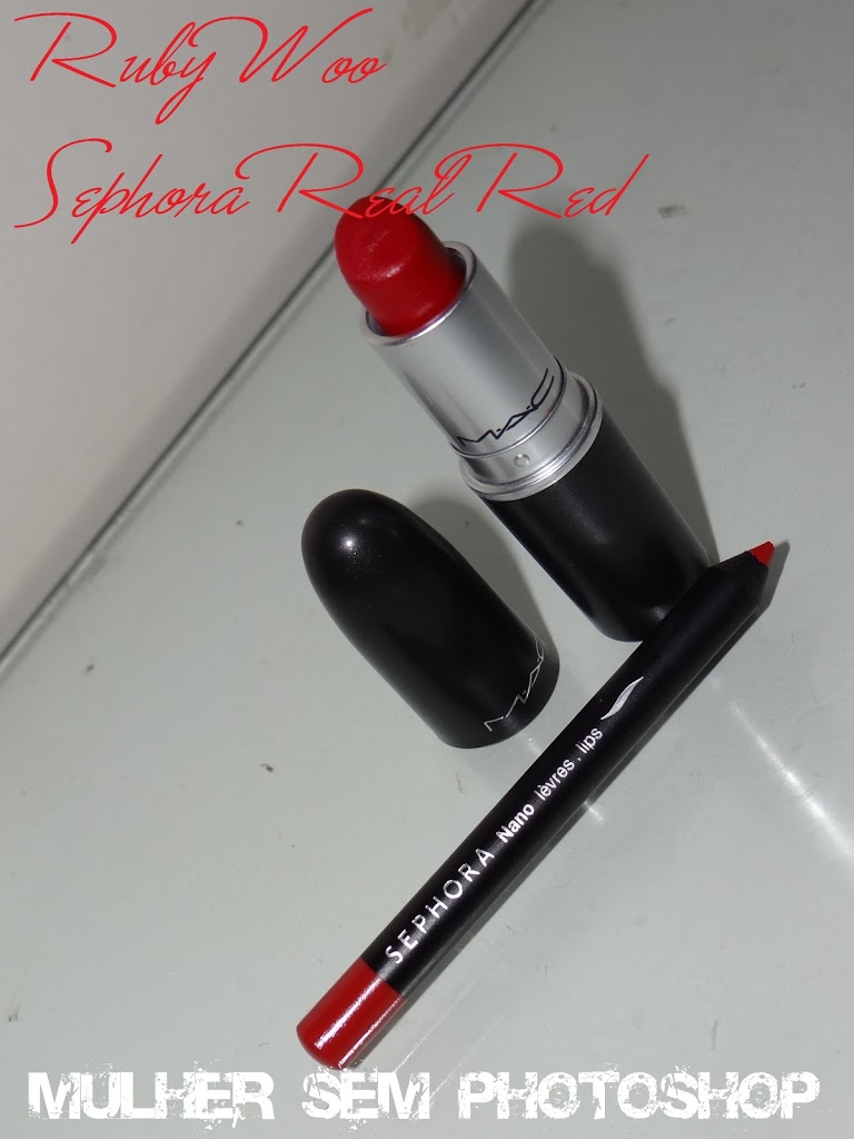 Lápis vermelho para usar com o Ruby Woo