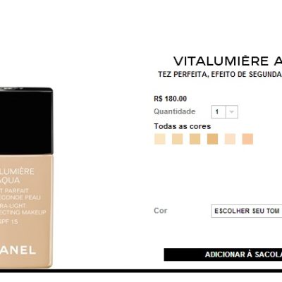 E-Commerce da Chanel no Brasil