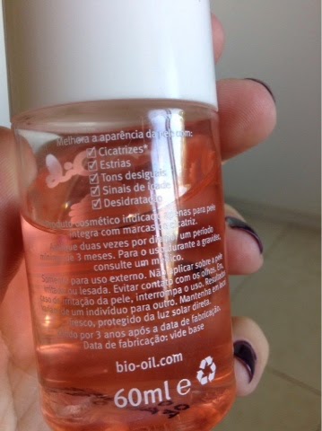 Bio Oil antes e depois - resenha