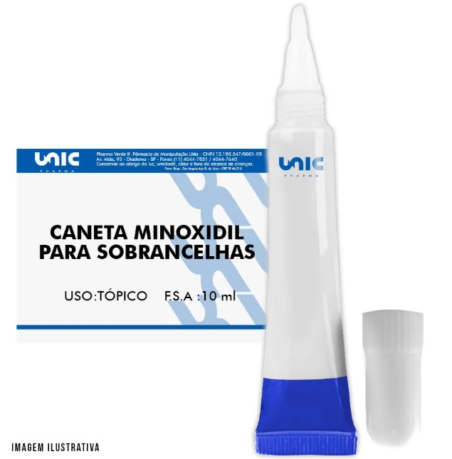 Minoxidil em caneta para sobrancelha