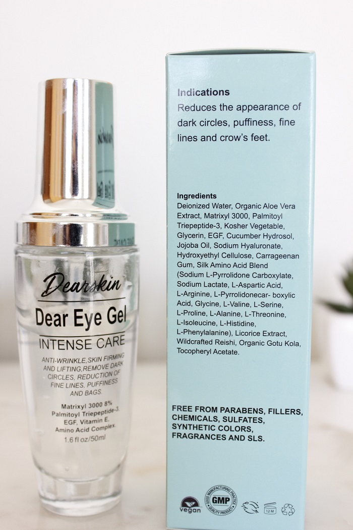 Dear Eye Gel Dearskin - gel hidratante para area dos olhos resenha