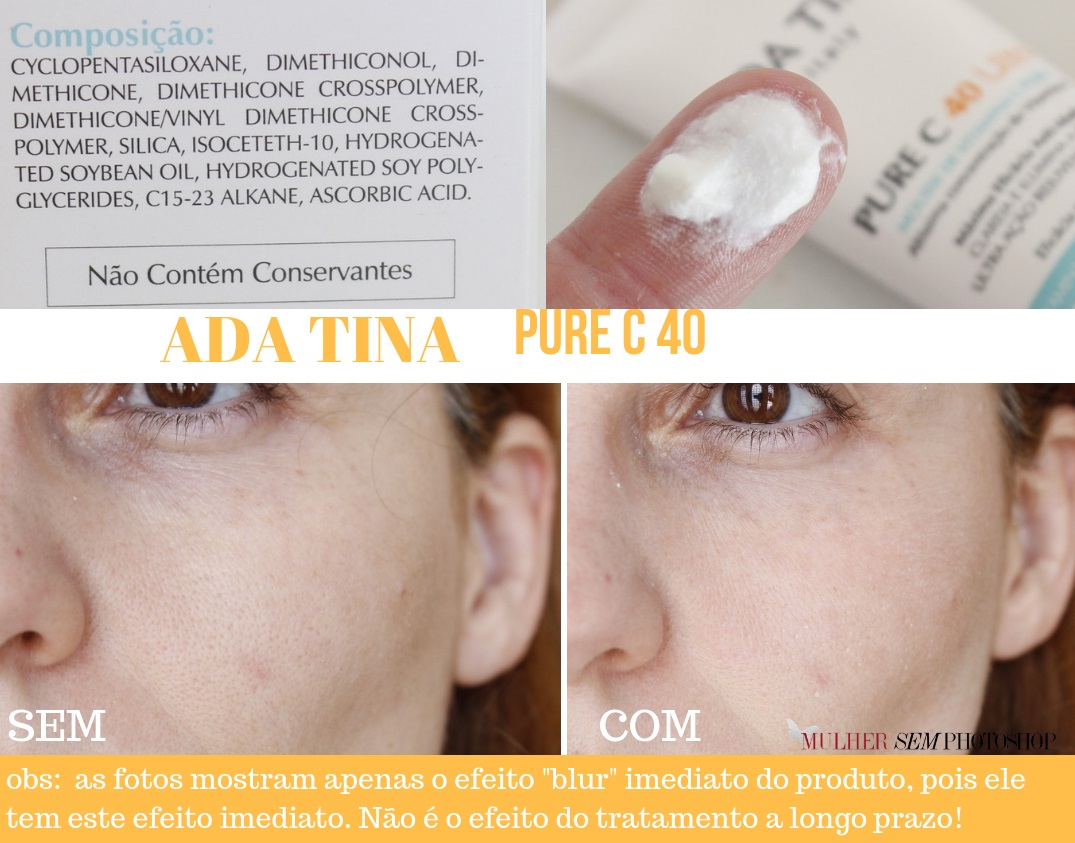 Pure C 40 Ada Tina - vitamina C em mousse - resenha