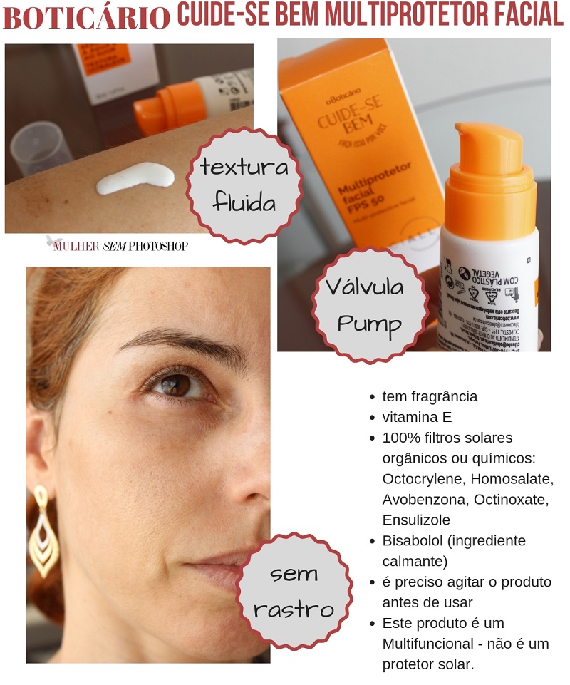 Multiprotetor Facial FPS50 Cuide-se Bem Boticário resenha 