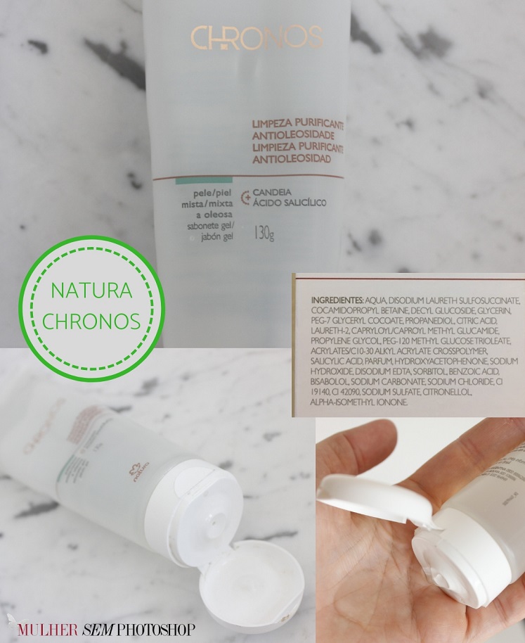 Limpeza Purificante Antioleosidade Natura Chronos resenha sabonete pele oleosa