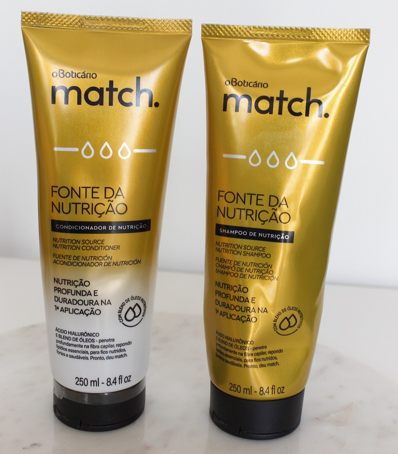 Match Fonte da Nutrição Fios Grossos resenha shampoo e condicionador Boticário