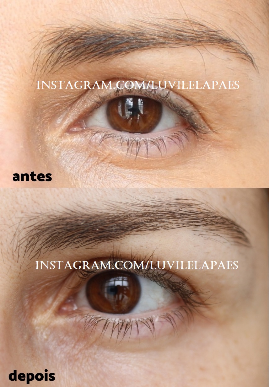 Sérum de Crescimento de Cílios e Sobrancelhas Nanoestetic resenha ANTES E DEPOIS