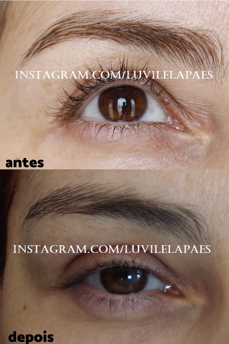 Sérum de Crescimento de Cílios e Sobrancelhas Nanoestetic resenha ANTES E DEPOIS