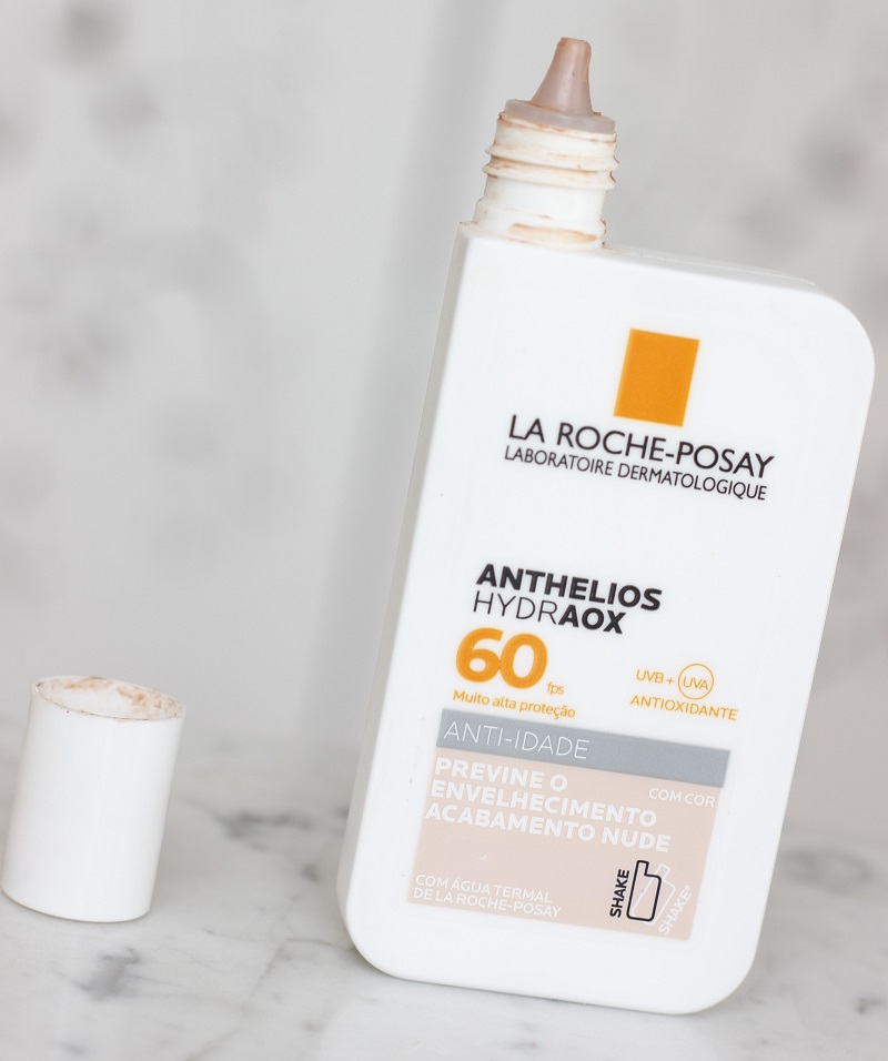 Anthelios Hydraox com cor FPS60 resenha 