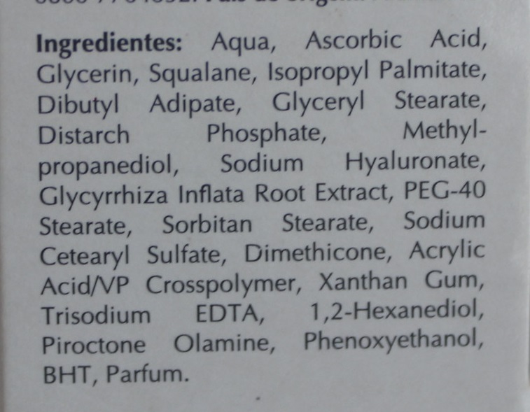 Hyaluron Filler Vitamin C Booster Eucerin composição