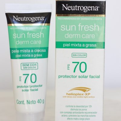 Neutrogena Derm Care FPS70 resenha em pele oleosa