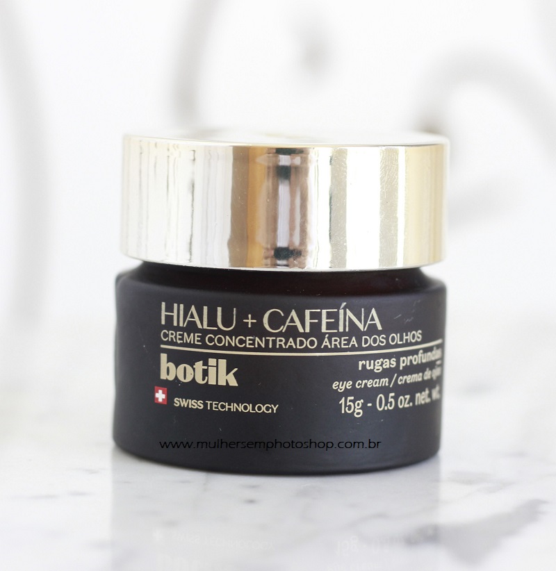Creme Concentrado para Área dos Olhos Hialu Cafeina Botik resenha