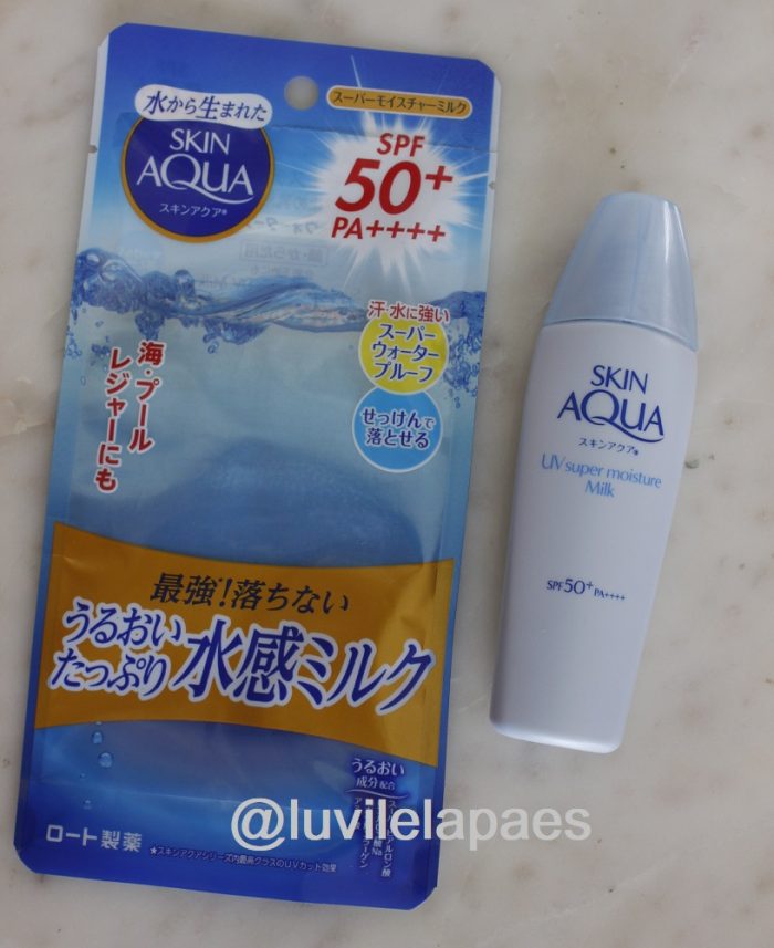 Super Moisture Milk Skin Aqua FPS50 resenha 